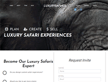 Tablet Screenshot of luxurysafaris.com